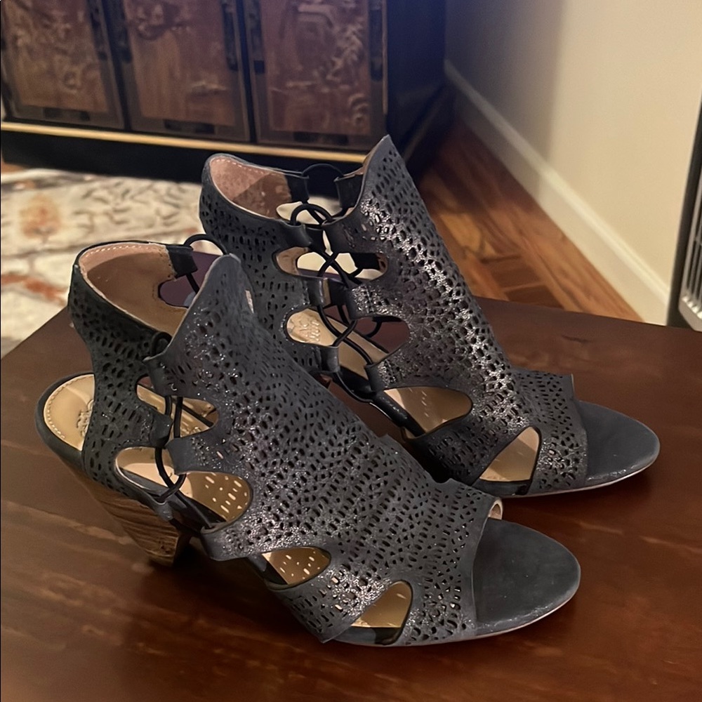 Vince Camuto Black Cutout Heels